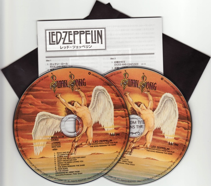 cd & lyric sheet, Led Zeppelin - The Song Remains The Same 